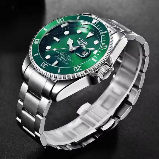 LIGE- Luxury Fashion Diver Watch